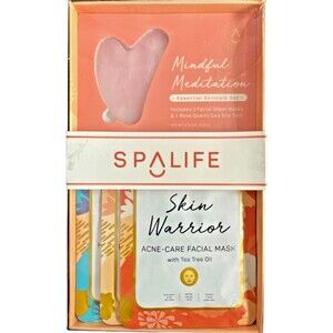 Spalife Mindful Meditation Essential Skincare Set Facial Masks + Gua Sha Tool